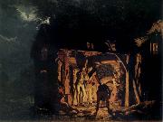 Joseph wright of derby The Blacksmith-s shop Spain oil painting artist